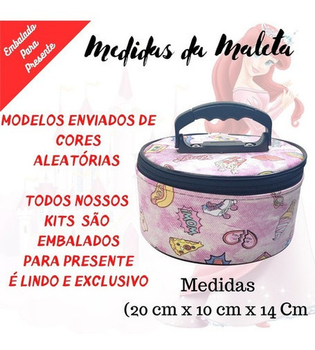 Combo De Maquiagem Infantil Para Menina Com Maleta Maquiagem
