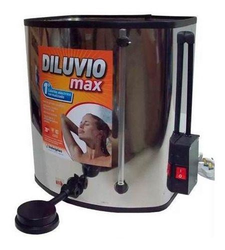 Imagen 5 de 10 de Ducha Electrica Calefon Diluvio Acero 20l 1100w Homologado