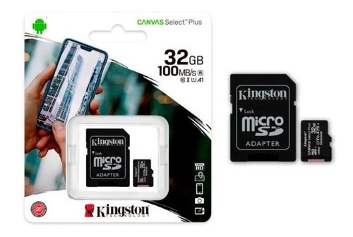 Imagen 2 de 6 de Memoria Micro Sd Kingston 32gb Canvas Select Plus 100mb/s