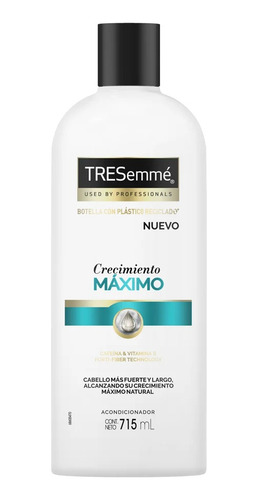 2 Pzs Tresemme Acondicionador Crecimiento Maximo 715ml