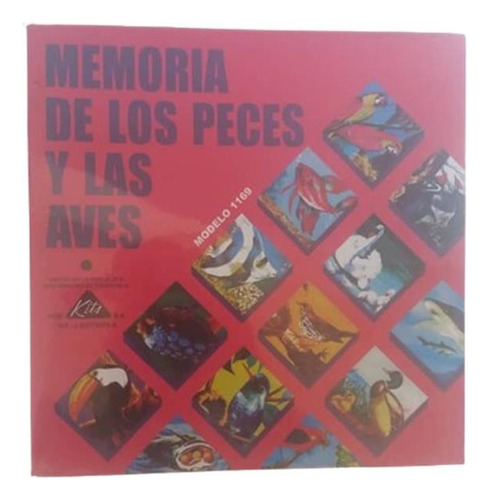 Juego De Mesa Didáctico Memoria De Los Peces Y Las Aves