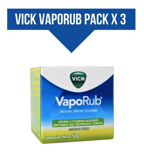 Vick Vaporub X 3 Pote 50 G C/u Precio Especial