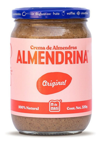 Almendrina Original M De Maní. Caja Con 12 Pzs Frasco 320 Gr