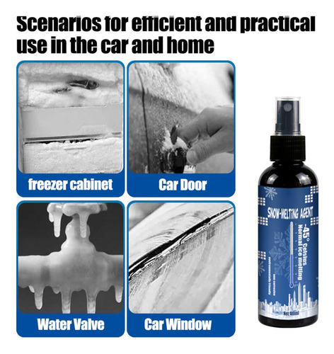 A Car Deicing Snow Melt Car Winter Winter Winter Door Handle