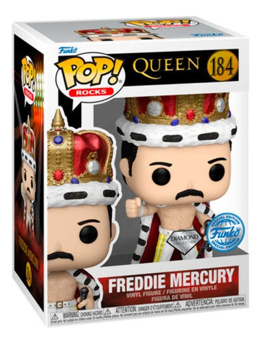 Funko Pop Queen - Freddie Mercury King #184 Diamond
