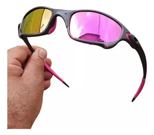 Óculos oakley juliet romeo x metal double polarizado - R$ 249.99, cor Rosa  (com proteção UV) #104715, compre agora