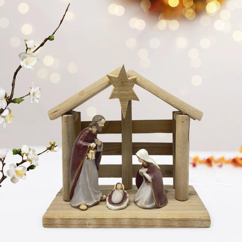 Estatua De Belén De Navidad, Pesebre Navideño, Figuras De