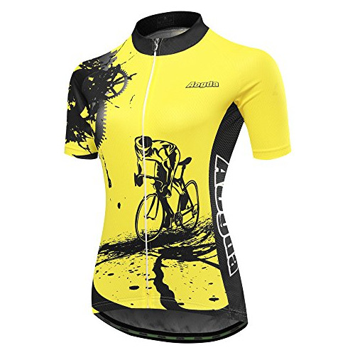 Maillot De Ciclismo Para Mujer Aogda Bici Camisas Bicicleta 