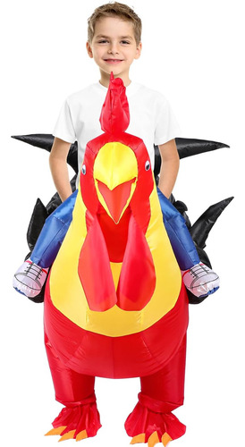 Disfraz Inflable De Pollo Liitrsh, Traje De Gallo Para Niños
