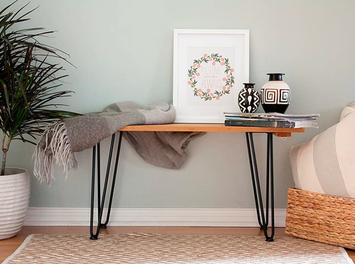 Imagen 4 de 6 de Pata Mesa Base Mueble Metálica 40cm (iva Incluido)