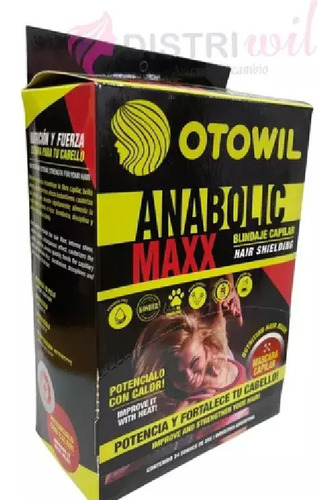 Mascara Capilar Anabolic Maxx - Nutricion Fortalecedor X12 U