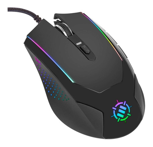 Mouse Gamer Enhance Voltaic/ 6 Botones/ 3500dpi/ Luces Rgb