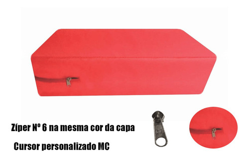 Imagem 9 de 10 de Capa Impermeável Para Colchão Vermelha - Casal King