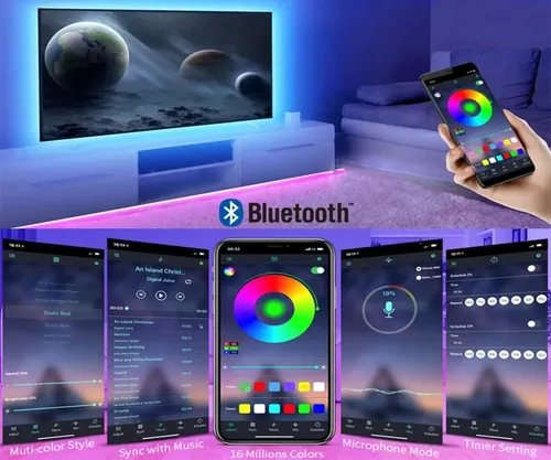 Tira Led Wifi Rgb 20 Metros Alexa Google Home App Control