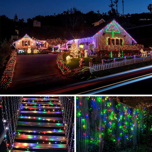 Luces De Navidad Solar Oreunik, 2 Paquetes Cada Una De 120 L