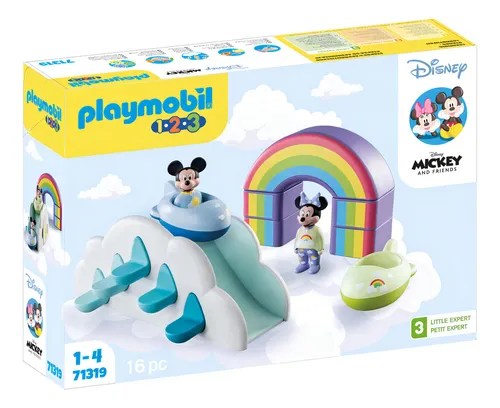 Mickey Minnie Playmobil Casa En Las Nubes 1.2.3 16 Pcs 1-4