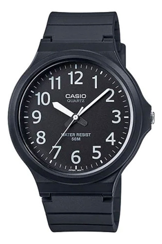 Reloj Casio analógico negro original Mw240 para hombre