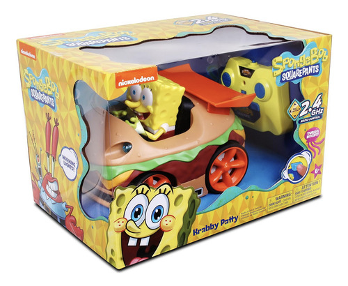 Carro De Juguete A Control Remoto Turbo Bob Esponja Original