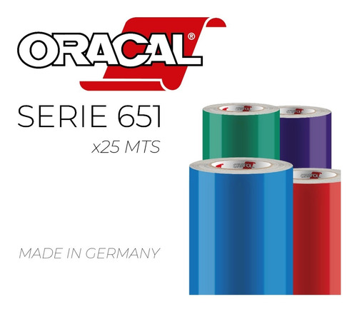 Vinilo Oracal 651 0.63 Mts Capta (x 30 Mts)