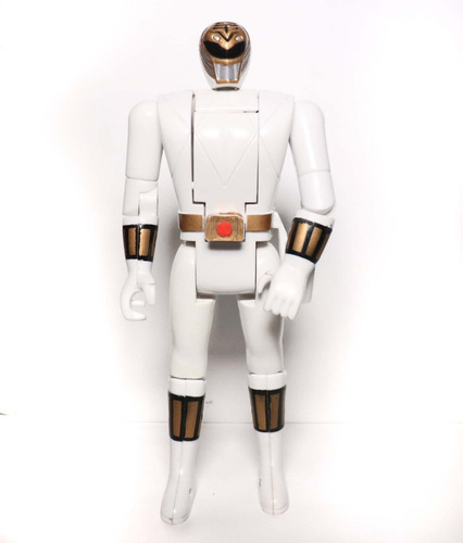 Power Rangers Branco Vira Cabeça Boneco Gigante 20cm Raro (Usado)