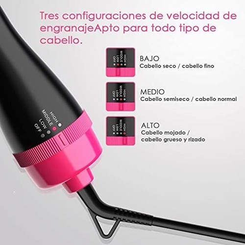 Cepillo Alaciador/rizador Y Secador De Pelo Profesional.