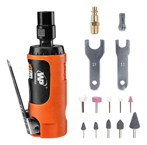 Workpad Mini Air Straight Die Grinder Con 10 Piezas Air Die