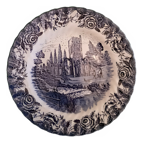 Plato Vintage British Anchor Plate English Country Scenes 23 (Usado)