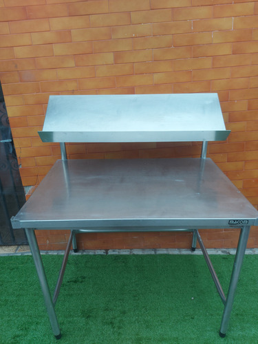 Mesa Industrial Inox Prateleira Macom (Usado)