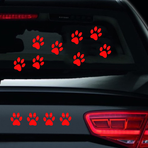 Iprokiu 12pcs/set Dog Paw Prints Car Stick B0b49p88gr_120424