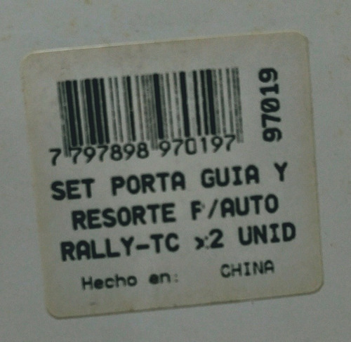 Imagen 4 de 5 de Set Porta Guia Y Resorte P/auto Rally-tc 1/32 Sk 97019