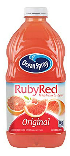 Ocean Spray Jugo De Bebida, Ruby Red Grapefruit, 64 Botella 