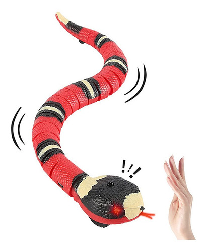 Imagen 3 de 8 de Serpiente Juguete Para Gatos Interactivo Sensor Obstáculos!