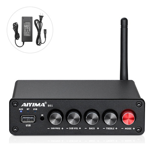 Aiyima B01 Bluetooth Power Amplifier 2.1 Sound Amplificador