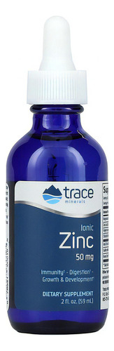 Trace Minerals Liquido Zinc Ionico 50mg 59ml Inmunidad Sabor Sin Sabor