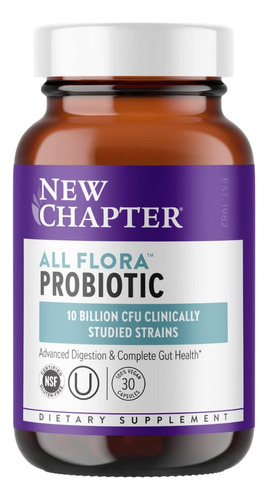 Flora Probiotica New Chapter 30 Cápsulas