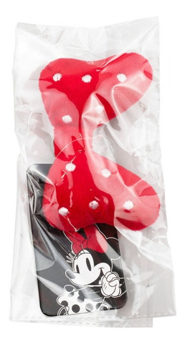 Kit 10 Broches Laço Minnie 7x10cm - Disney Cor Vermelho