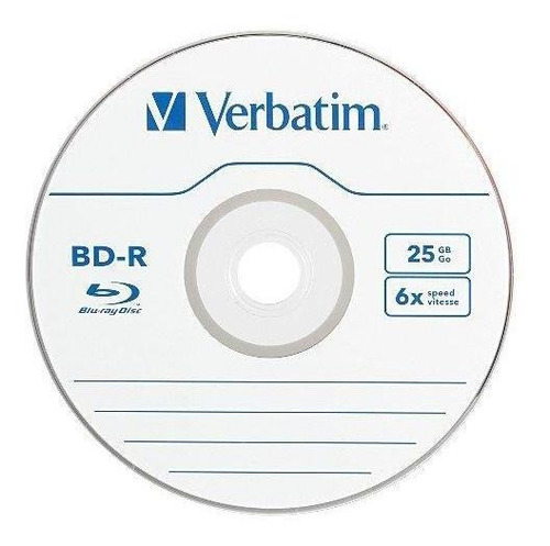 Bd-r Verbatim 25gb 6x Caja Individual / 98497 E