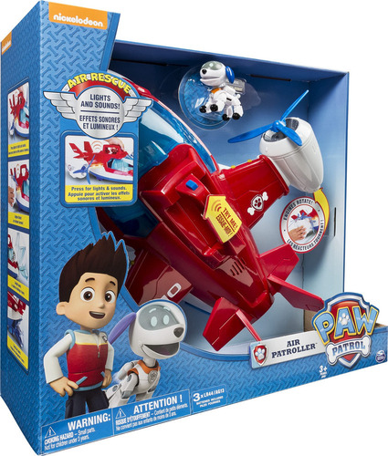 Para Avión Patrullero Aéreo Toy Paw Patrol Con Luces Y