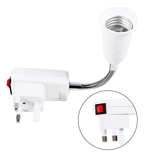 Soporte De Lámpara De Enchufe E27, Extensión Flexible