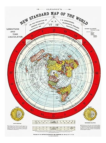 Plano Tierra Mapa Gleason 's Nuevo Estándar De Mapa Del