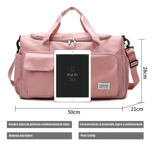 Ddmispo Maleta Gym Deportiva Bolsa Mujer Viaje Mochila
