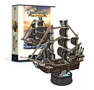 Puzzle 3d - Queen Annes Revenge - Barco Pirata Barba Negra