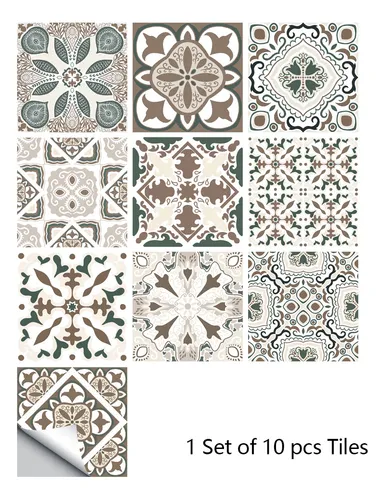 Mz6007 20x20cm 10 Uds. De Azulejos De Superficie Mate,