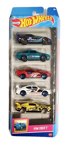 Hot Wheels Colección Hw Drift 5 Pack Mattel