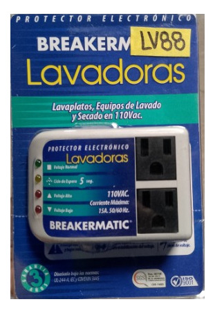 Protector Para Lavadora 110v Doble Toma