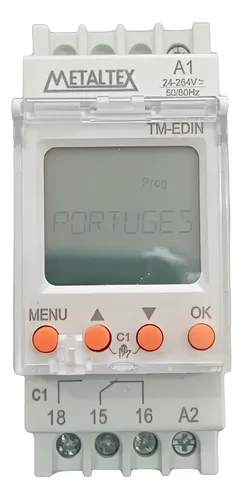 Programador Horario Tm Edin 24v A 220v Metaltex | Frete grátis