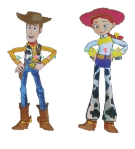 2 Figuras Grandes De 1m. Woody Y Jessy. 