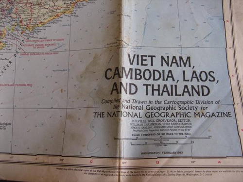 Mercurio Peruano: Mapa Nat Geographic Vietnam 2-1967 F1 L175