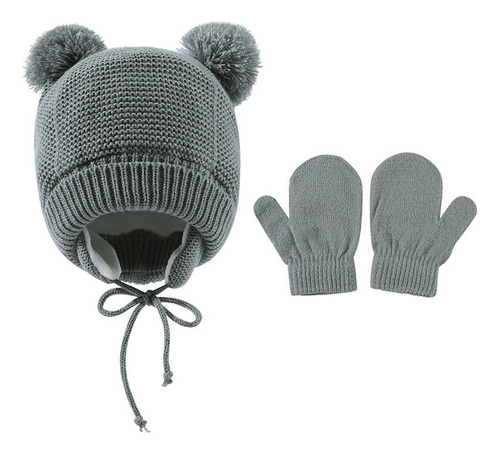 Set De Gorros Y Manoplas Hats Para Niños, De Forro Polar Cál