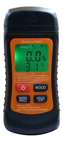 Medidor De Humedad Madera Detector Digital Paredes Papel